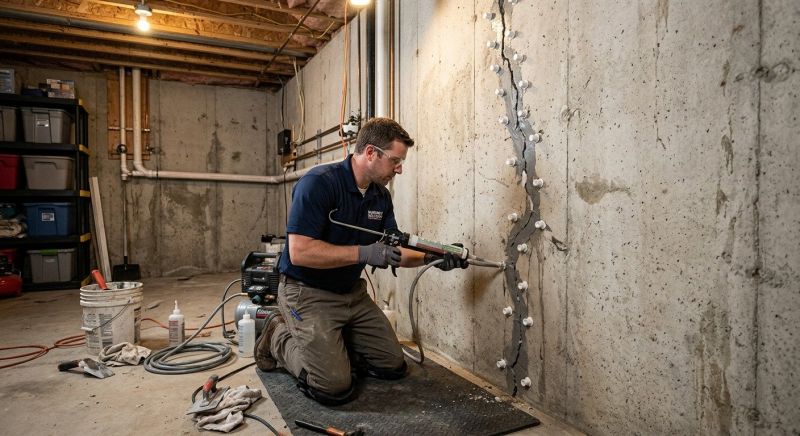 Basement Crack Repair in Brainerd, MN