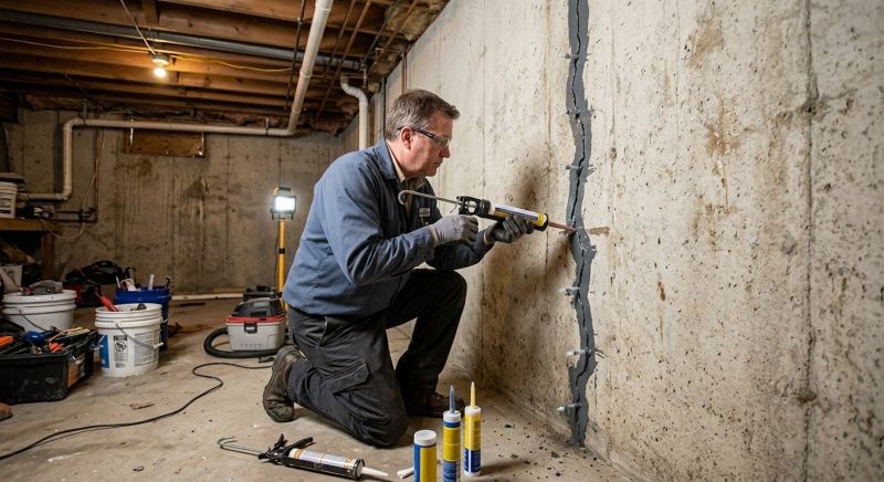 Basement Crack Repair in Brainerd, MN