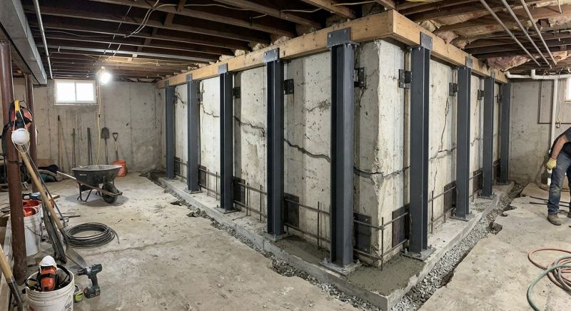 Basement Stabilization in Brainerd, MN