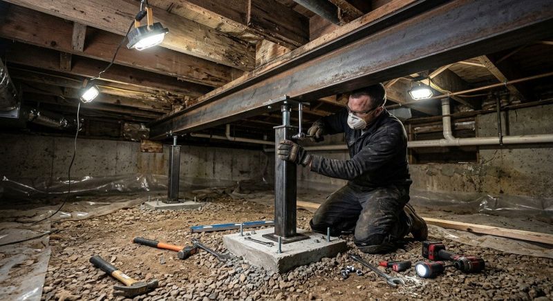 Crawlspace Structural Repair in Brainerd, MN