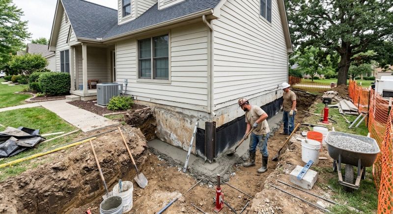 Exterior Foundation Repair in Brainerd, MN