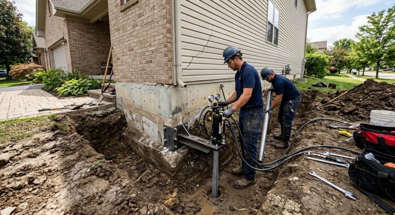 Foundation Settlement Repair in Brainerd, MN