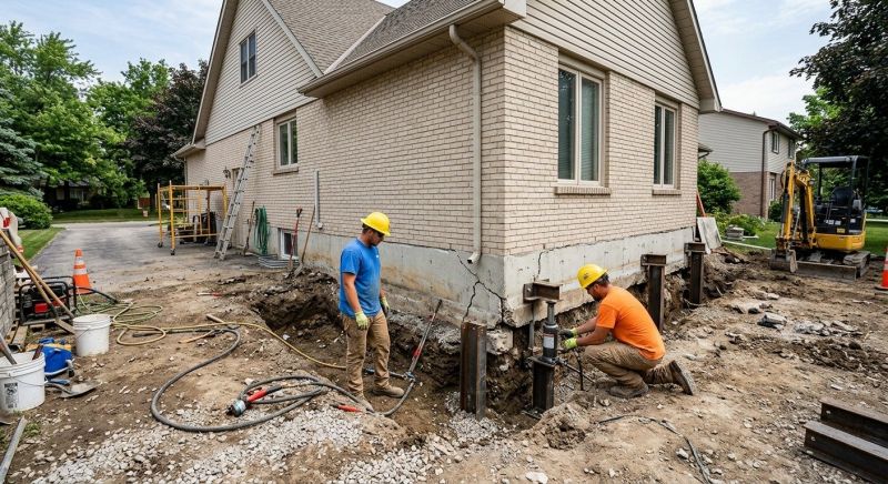 Helical Piers Installation in Brainerd, MN