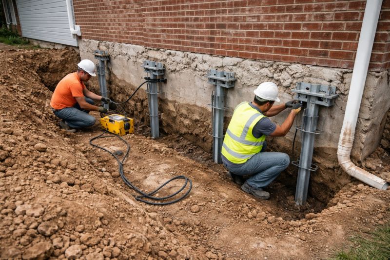 Helical Piers Installation in Brainerd, MN