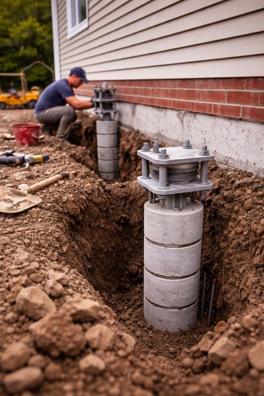 Helical Piers Installation in Brainerd, MN