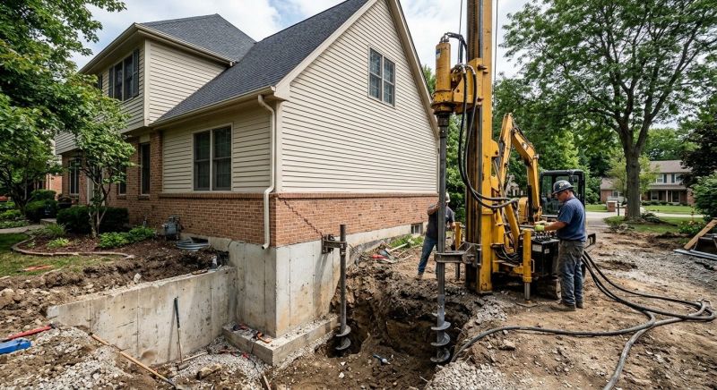 Helical Pile Installation in Brainerd, MN