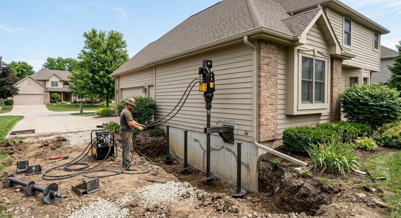 Helical Pile Installation in Brainerd, MN