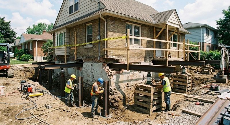 House Foundation Repair in Crosby, MN