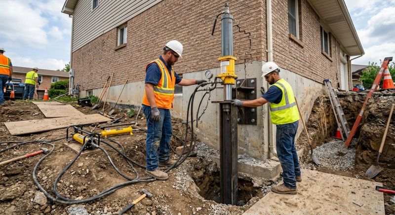 Settling Foundation Service in Crosby, MN
