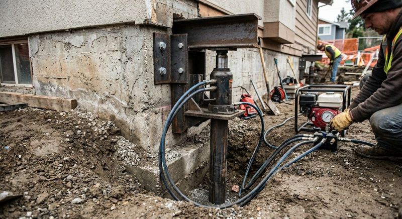 Sinking Foundation Lifting in Brainerd, MN