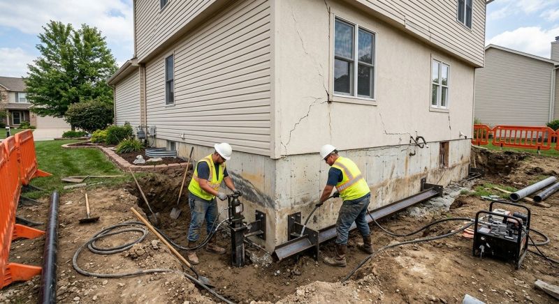 Sinking Foundation Repair in Aitkin, MN