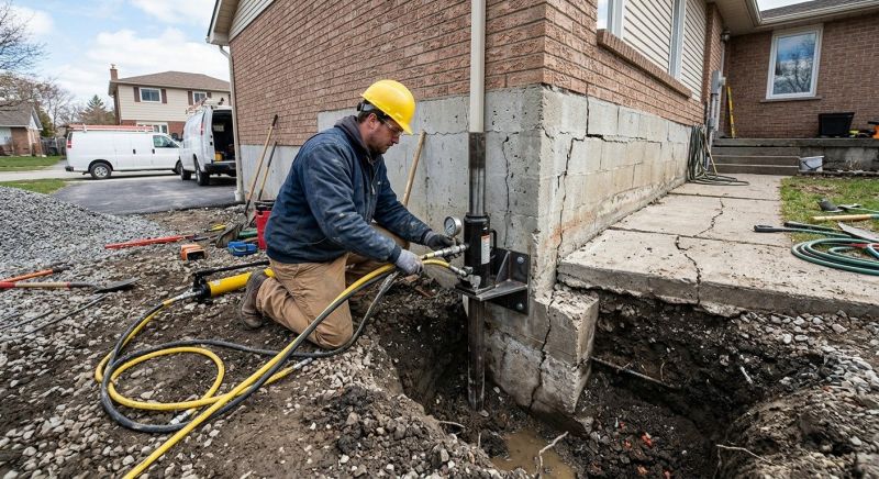 Sinking Foundation Repair in Deerwood, MN
